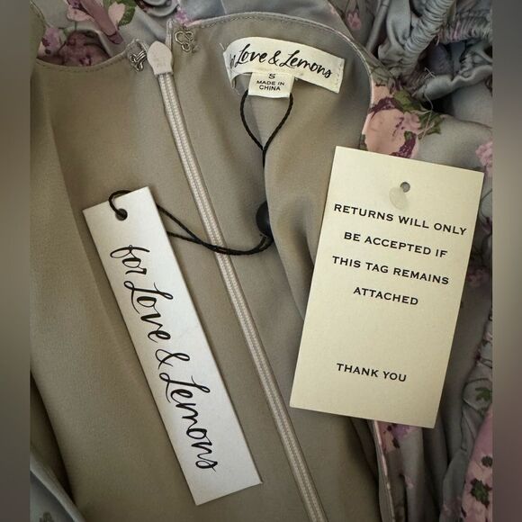 NWT For Love & Lemons Jardin Floral Mini Dress - Picture 10 of 11